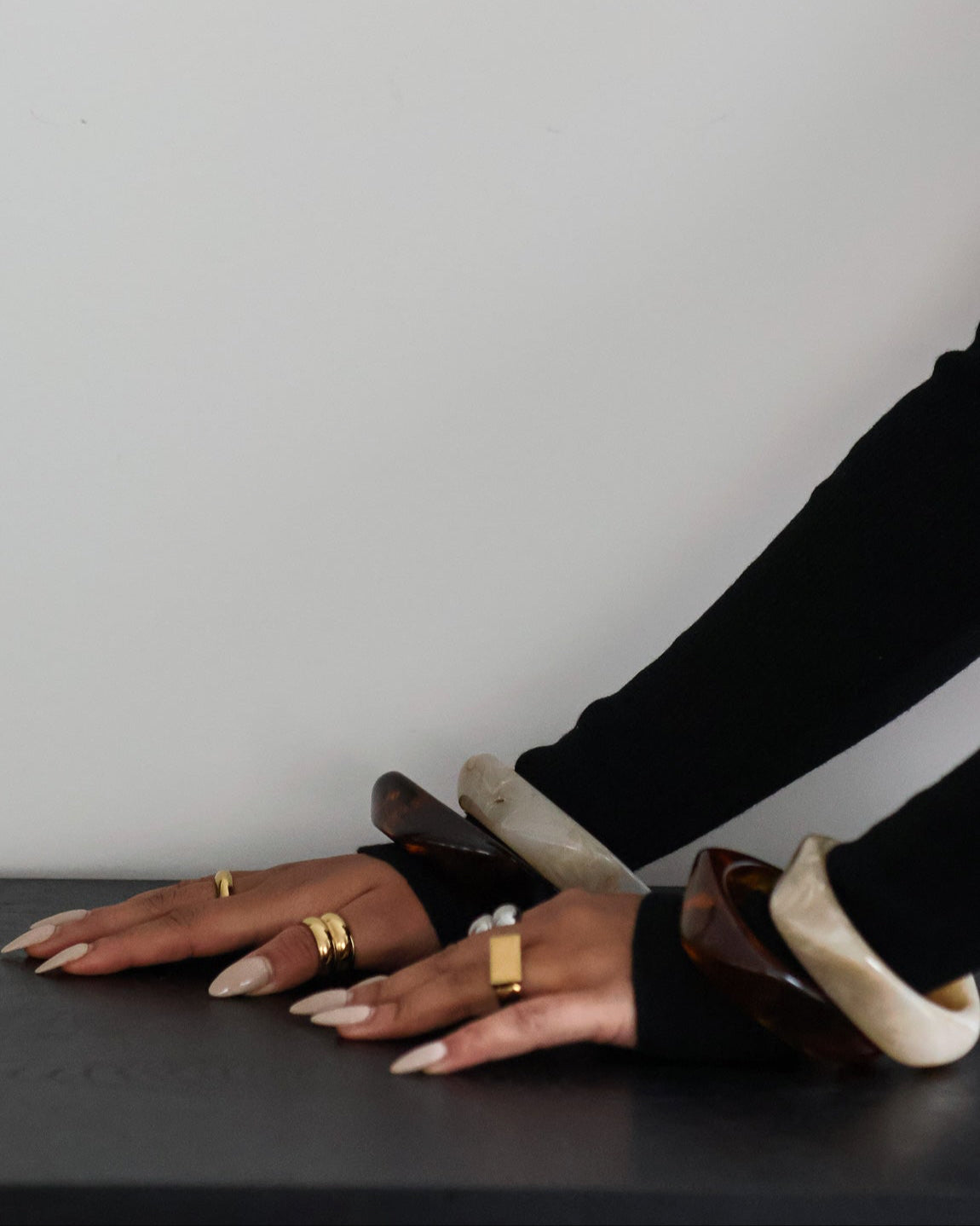 Clara Bangle stack - ( Dark Roast, Latte drip, Haidi cuff)