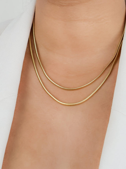 Double Layered Snake Chain