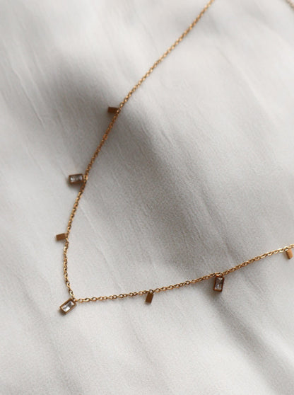 Demi Zircon Drop Necklace