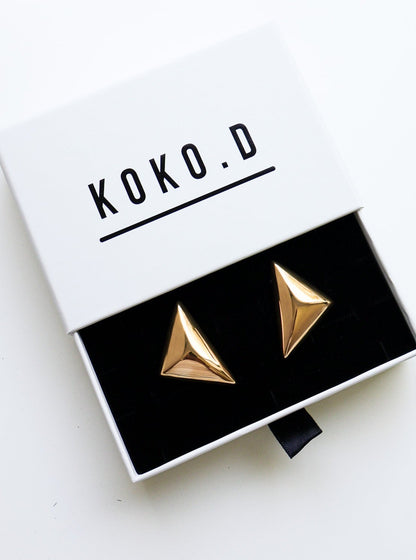 Cora Triangle Chunky Earrings