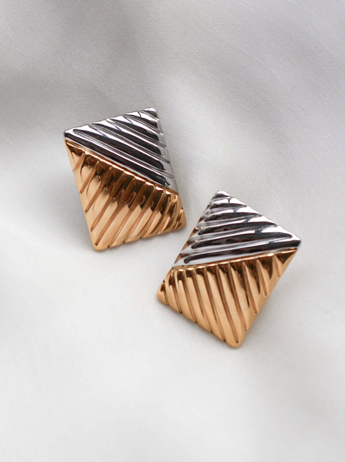 Gigi Earrings | Two tone