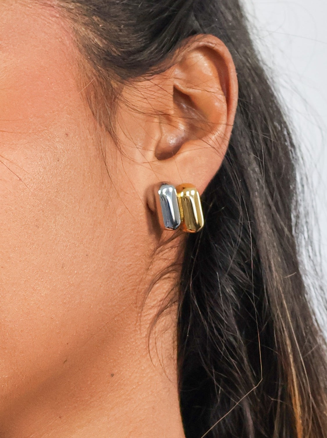 Nova Earrings | Two tone