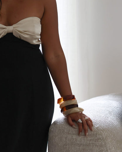 Clara Bangle - Espresso Glaze