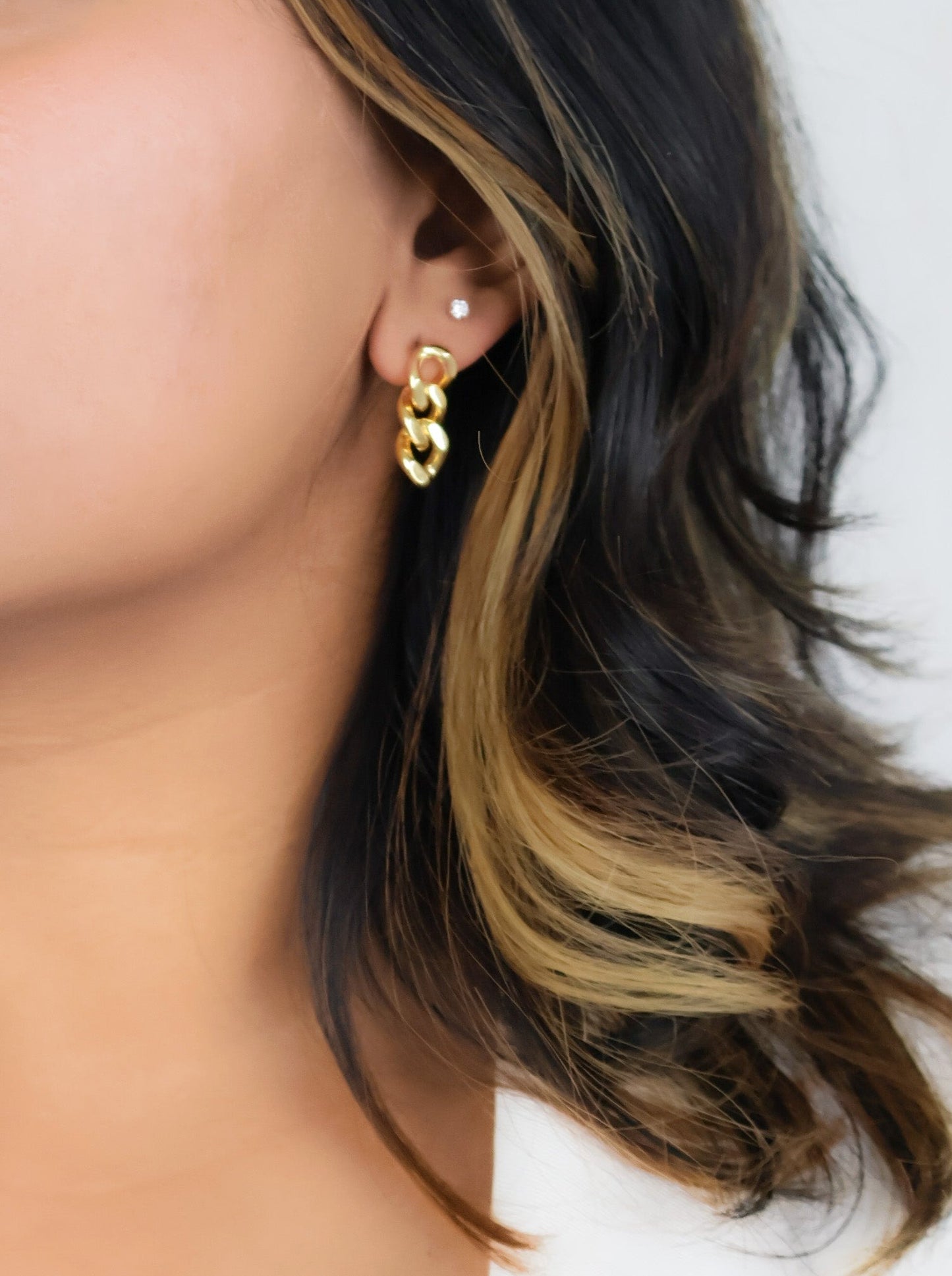 Trix Link Drop Earring