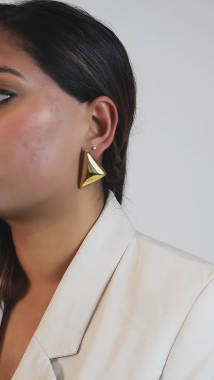 Cora Triangle Chunky Earrings